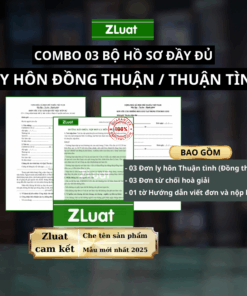Bộ Hồ sơ Thuận tình ly hôn mới nhất