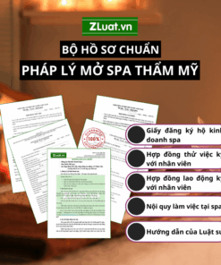 Bộ hồ sơ mở Hộ kinh doanh Spa thẩm mỹ kèm hướng dẫn