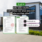 Mẫu Hợp đồng đặt cọc mua nhà đất kèm hướng dẫn