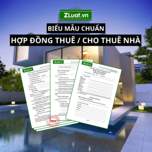Mẫu Hợp đồng thuê nhà - cho thuê nhà