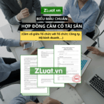 Mẫu hợp đồng cầm cố tài sản (Tổ chức cho Tổ chức)