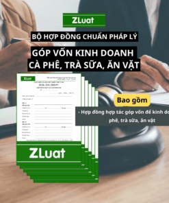Bộ mẫu HỢP TÁC KINH DOANH QUÁN CAFE, TRÀ SỮA... điển vào MẪU SẴN và HƯỚNG DẪN CHI TIẾT, có ZALO Luật sư