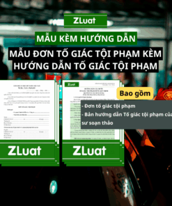 Bộ mẫu ĐƠN TỐ GIÁC TỘI PHẠM viết tay PHÁP LÝ TỐT NHẤT, điền vào MẪU SẴN và HƯỚNG DẪ