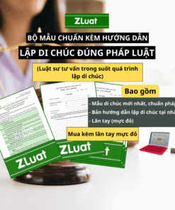 Bộ đơn DI CHÚC viết tay TẠI NHÀ, điền vào MẪU SẴN